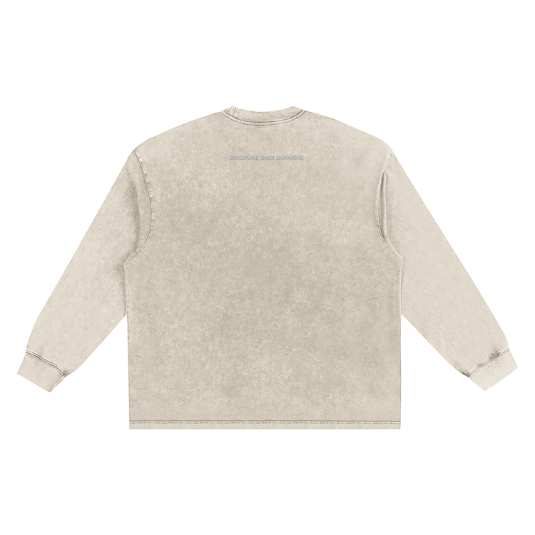 Snow washed frayed Edge T-shirt